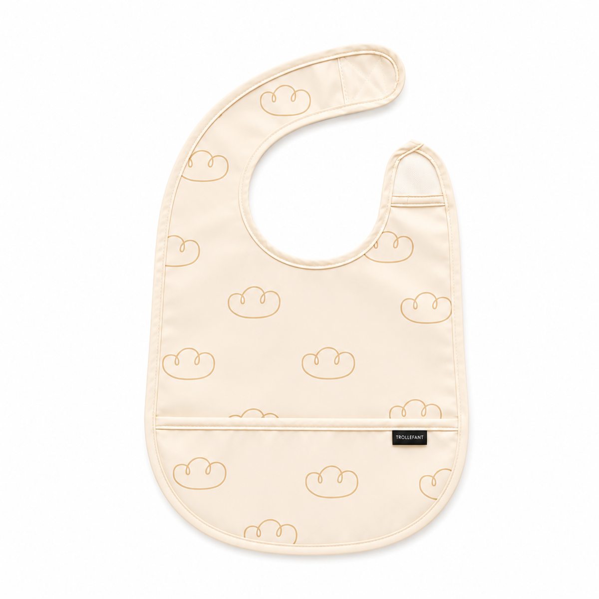 Trollefant-ruokalaput – 2 kpl, beige