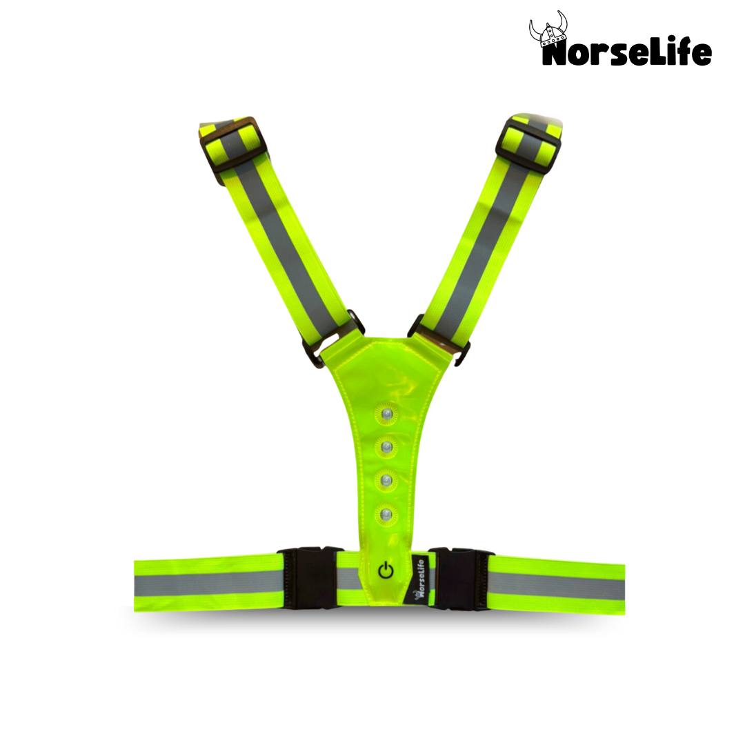 Norselife heijastinliivi LED-valolla, perhepakkaus, 4 kpl - Valitse väri