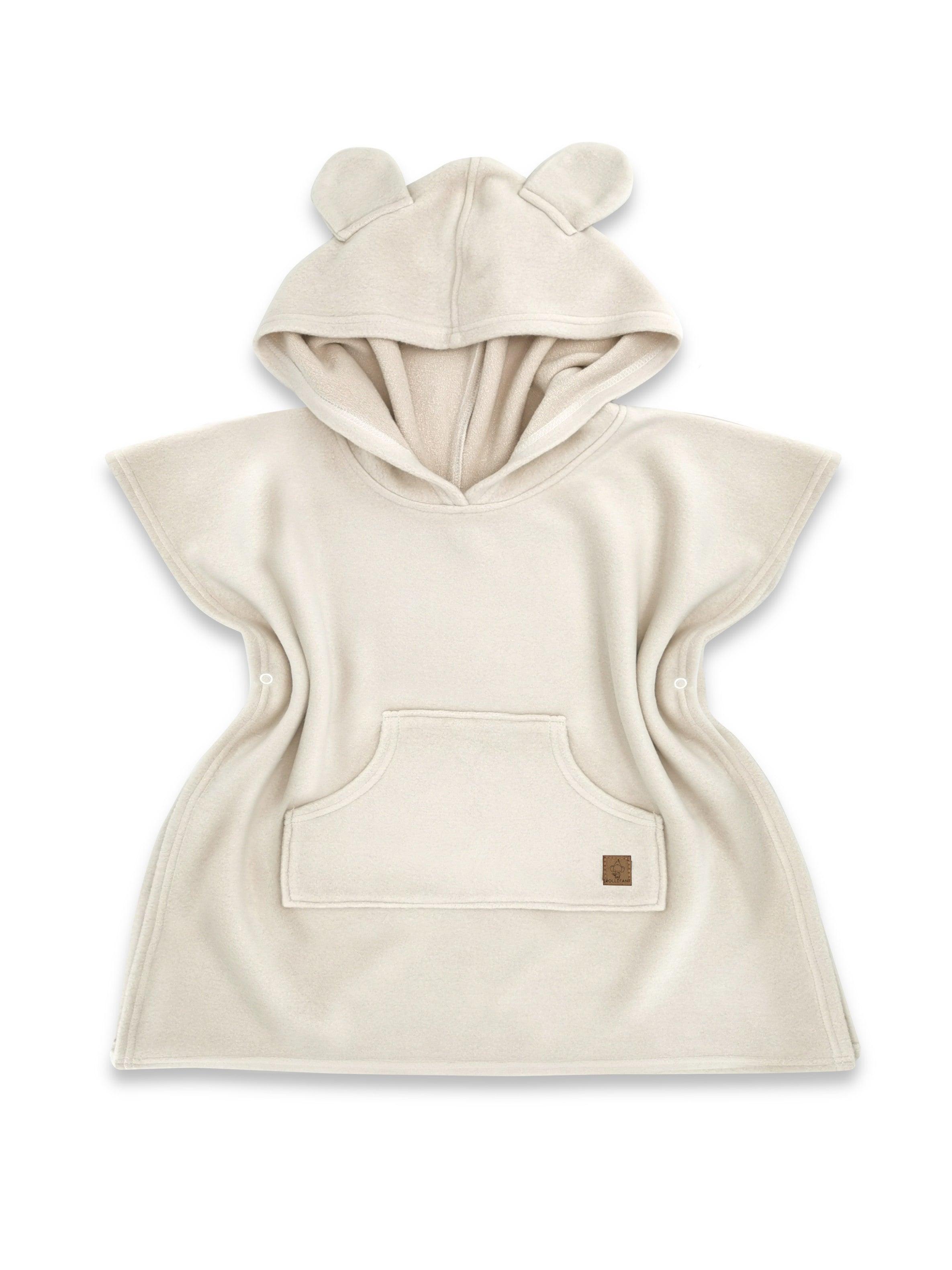 Trollefant Luksus kylpyponcho – bambu, beige