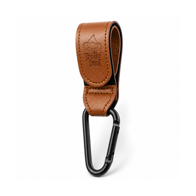 Trollefant Premium Lastenvaunukoukut, 2 kpl, konjakki