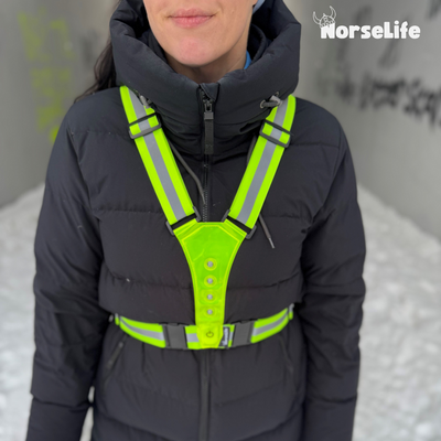 Norselife-heijastinliivi LED-valolla - valitse väri