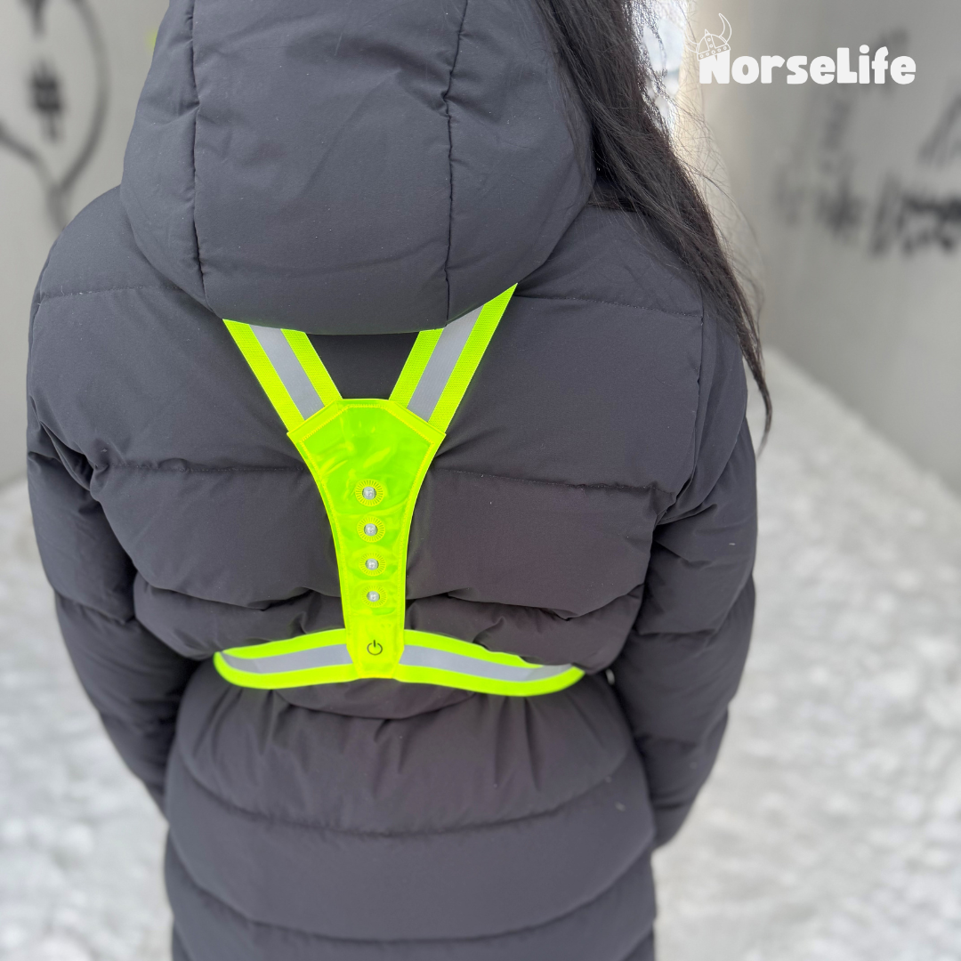 Norselife-heijastinliivi LED-valolla - valitse väri