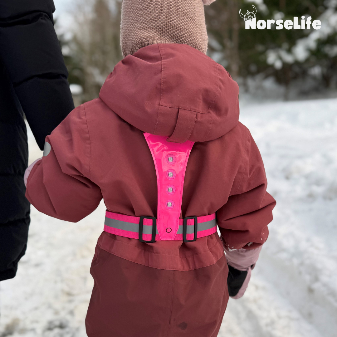 Norselife-heijastinliivi LED-valolla - valitse väri