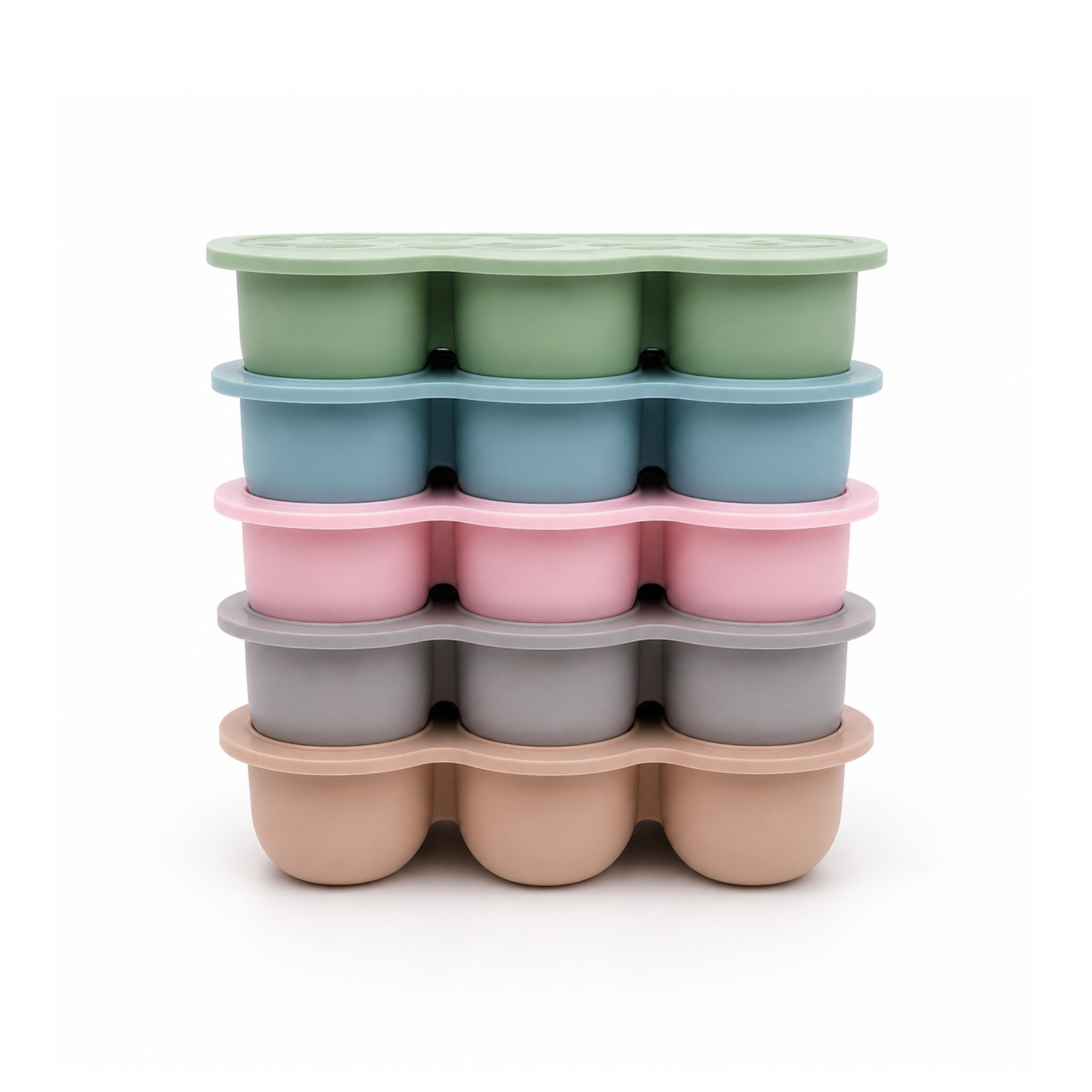 Trollefant pakastusmuotti kannella – 9 x 60 ml (Vaaleanpunainen)