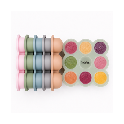 Trollefant pakastusmuotti kannella – 9 x 60 ml (Vaaleanpunainen)