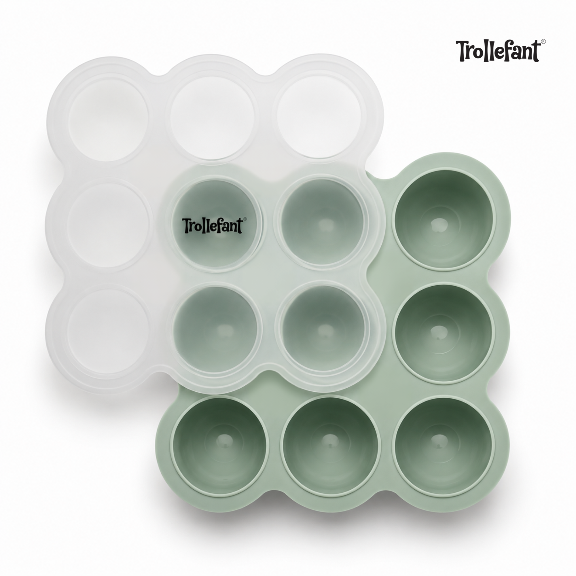 5 kpl Trollefant pakastusmuotti kannella – 9 x 60 ml