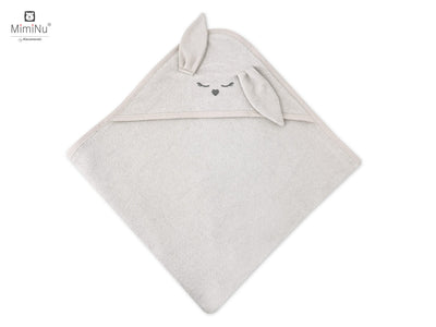 MimiNu-kylpypyyhe hupulla – pupu, beige