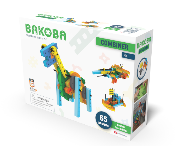 BAKOBA Combiner - pehmeän vaahtomuovin rakennussarja (65 osaa)