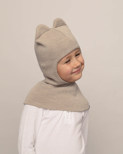 Merinovillainen pipo, beige