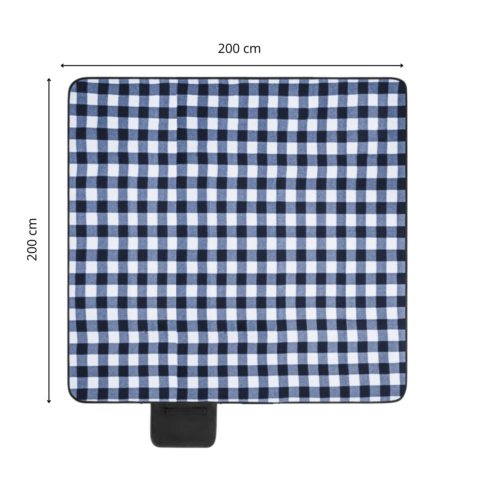 Piknikviltti 200x200 cm – Vedenpitävä